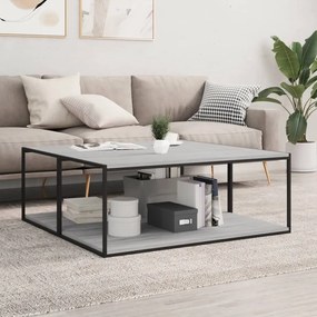 vidaXL Prateleiras de parede 4pcs derivados de madeira cinzento sonoma