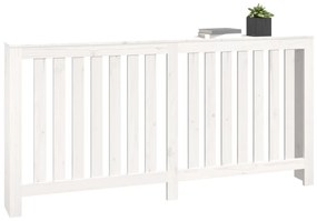 Cobertura de radiador 169x19x84 cm pinho maciço branca