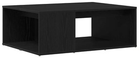 Mesa de Centro Carvalho Preto 90x67x33 cm Madeira de Engenharia
