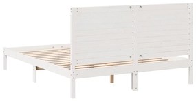 Cama extra longa sem colchão 140x210 cm madeira maciça