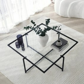 Mesa de Centro Sun S408 – Preto – 85x35x85 cm
