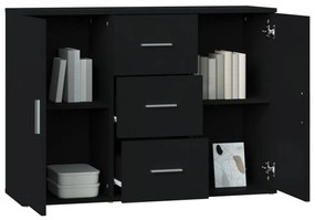 Aparador 91x29,5x65 cm derivados de madeira preto