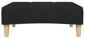 Apoio de pés 77x55x31 cm tecido preto
