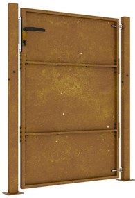 Portão de jardim 105x155 cm aço corten