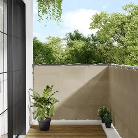vidaXL Tela de varanda 120x800 cm 100% poliéster oxford bege
