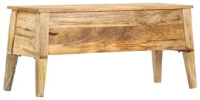 Caixa de arrumação 99x35x48 cm madeira de mangueira maciça