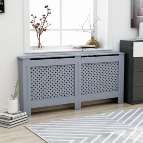 288197 vidaXL Cobertura de radiador 172x19x81 cm MDF antracite