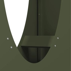 Suporte para lenha aço laminado a frio verde azeitona