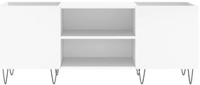 Armário para discos 121x38x48 cm derivados de madeira branco