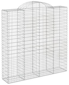 Cestos gabião arqueados 13 pcs 200x50x200/220 ferro galvanizado