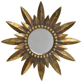 Espelho de Parede Dkd Home Decor Espelho Dourado Resina Tradicional (38 X 3 X 38 cm)