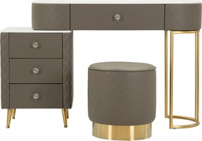 BED DESK SHARON GREY WITH STOOL CM 120X40X75 (STOOL SIZE Ø36X39)