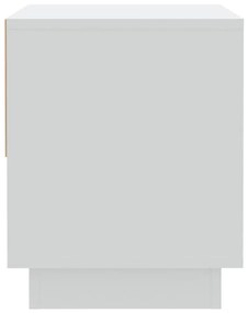 Mesas de cabeceira 2 pcs 45x34x44 cm contraplacado branco