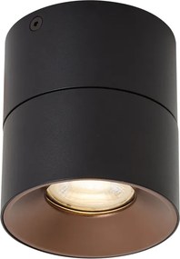 Foco de Superfície Moderno Preto GU10 50mm Inclinável - Echo