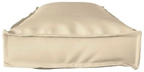 Almofada de Palete para Banco Bege - 120x40x8 cm - Tecido Oxford