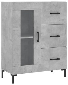 Armário alto 69,5x34x180 cm derivados de madeira cinza cimento