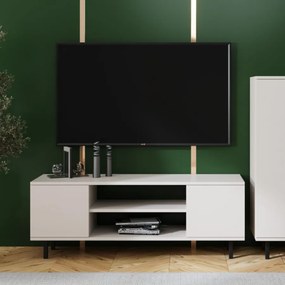 Móvel TV Focus cor caxemira 135 cm - pernas pretas