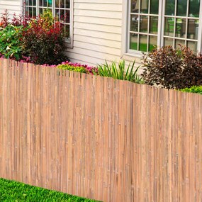 Cercas em bambu 2 pcs 100x400 cm