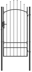 vidaXL Portão de Jardim com bloqueio Cinzeto 200 x 100 cm Aço