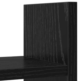 Organizador de Mesa Carvalho Preto 50x15.5x35.5 cm Madeira de Engenhar