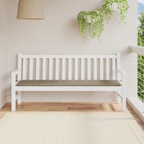 vidaXL Almofadão p/ banco de jardim tecido oxford cinza-acastanhado