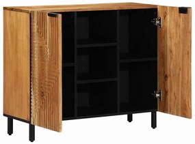 Sideboard vidaXL 90x33x75 cm Madeira Sólida de Acácia