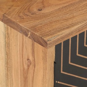 Móvel de TV 115x30x39 cm madeira de acácia maciça
