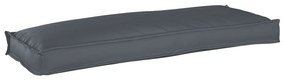 vidaXL Almofada de palete para banco Antracite 110 x 40 x 8 cm