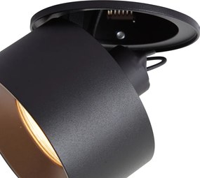 Foco Encastrável Moderno Preto GU10 50mm - Echo