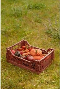 Caixa Dobrável E Empilhável De Plástico Doli Terracota & 40 Cm - Sklum