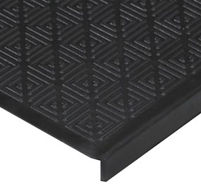Tapetes para degraus de escada 10 pcs 25x75 cm borracha
