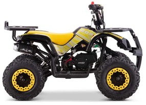 MINI MOTO 4 GASOLINA PARA CRIANÇAS PANDA R6 49CC 4.5CV AMARELA