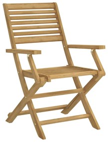 Conjunto de jantar p/ jardim 5 pcs madeira de acácia maciça