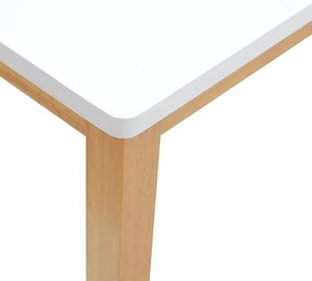 Banco 90 cm madeira seringueira maciça branco