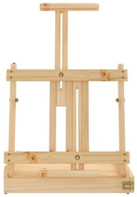 Cavalete de mesa com gaveta 41,5x37x12 cm pinho maciço
