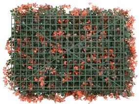 Vedação folhas ácer artificiais 6 pcs 40x60cm vermelho-claro