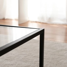 Mesa de Café Astro - Preto Fumado - 90x40x60cm
