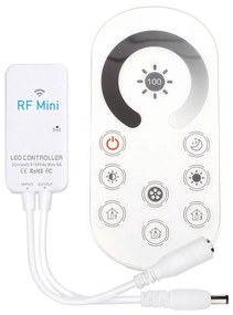 Controlador RF Mini fita LED monocolor + comando