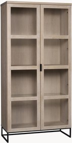 Vitrine em madeira de carvalho Everett
