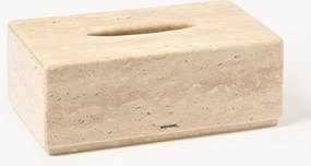 Caixa para lenços de papel em travertino Susan