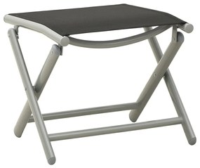 9 pcs conjunto lounge de jardim preto e prateado