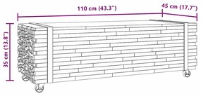 Mesa de centro 110x45x35 cm madeira maciça teca
