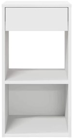 Mesas de cabeceira com gaveta 2 pcs 35x34x66,5 cm branco