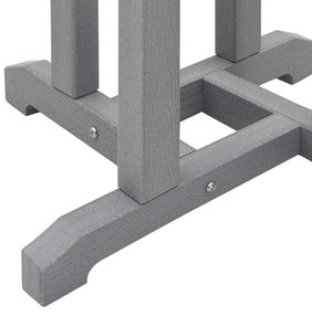 Mesa de Bar Cinzento-claro 55x55x107 cm HDPE