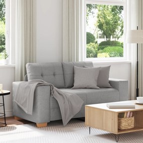 Sofá Loveseat Cinzento Nuvem 120 cm em Tecido vidaXL