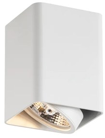 Foco de superfície de design branco GU10 70mm giratório e inclinável - Vox Design