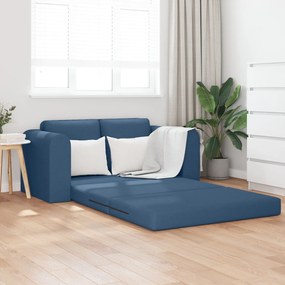 Sofá Cama 2 em 1 Azul 148x71x83 cm Tecido