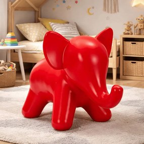 BANCO ELEFANTE 86X46X56 CM VERMELHA