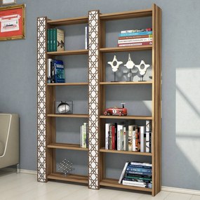 Estante City – Nogueira – 124,6 cm x 170 cm x 24,2 cm