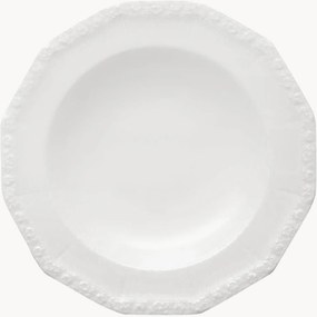 Pratos de massa em porcelana Maria White, conjunto de 6